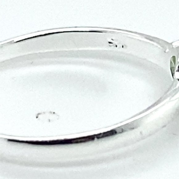Peridot 1.39ct Platinum Finish Solid 925 Sterling Silver Ring - Picture 5 of 7